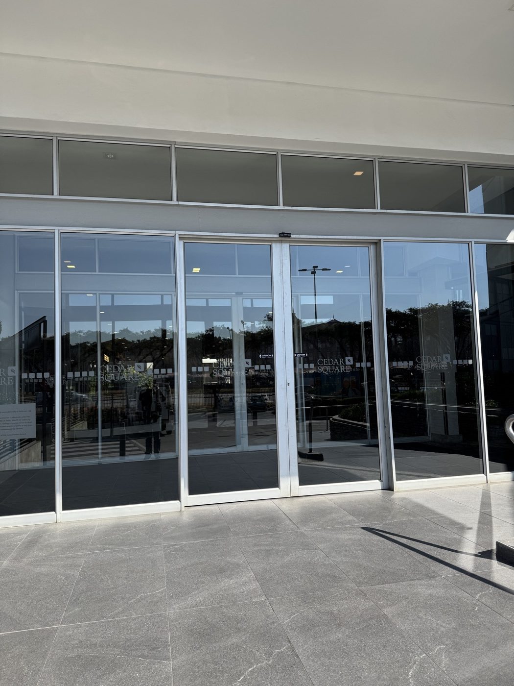 Automatic shopfront doors installed at Cedar Square Mall