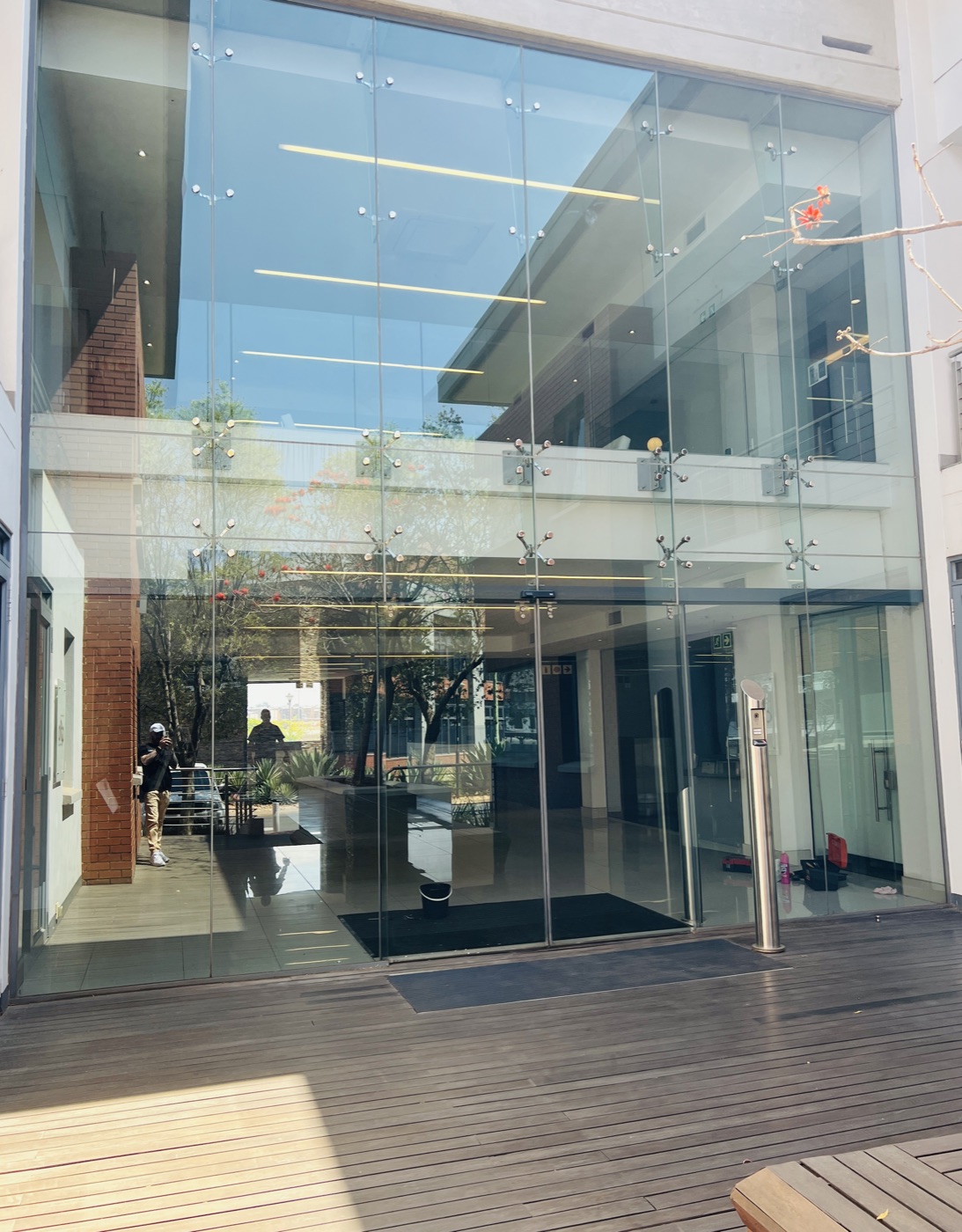 Automatic sliding doors installed at a Pretoria office